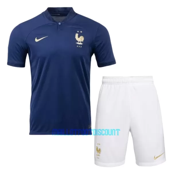 Kit De Football France Enfant Domicile Coupe du Monde 2022