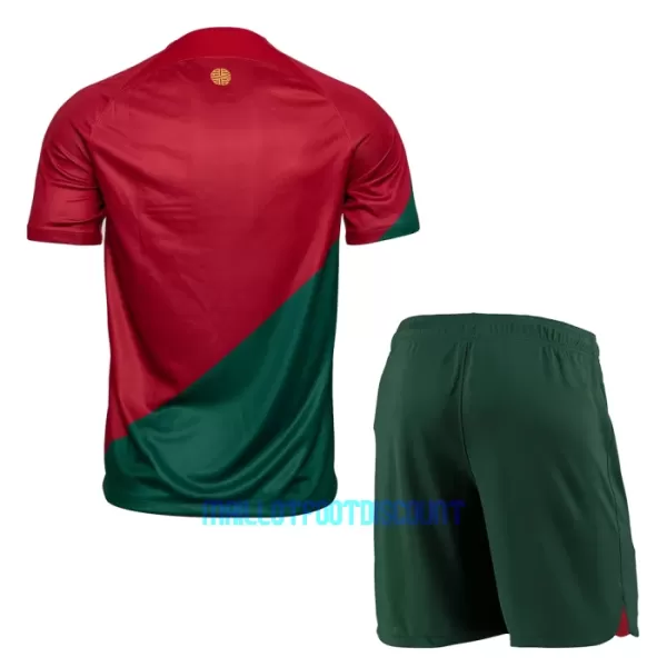 Kit De Football Portugal Enfant Domicile Coupe du Monde 2022