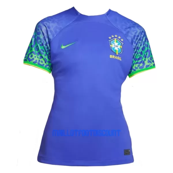 Maillot De Foot Brésil Femme Extérieur Coupe du Monde 2022