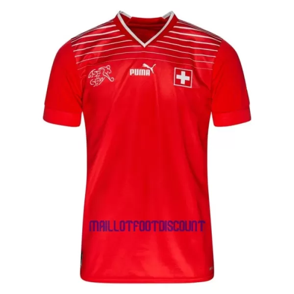 Maillot De Foot Suisse Domicile Coupe du Monde 2022