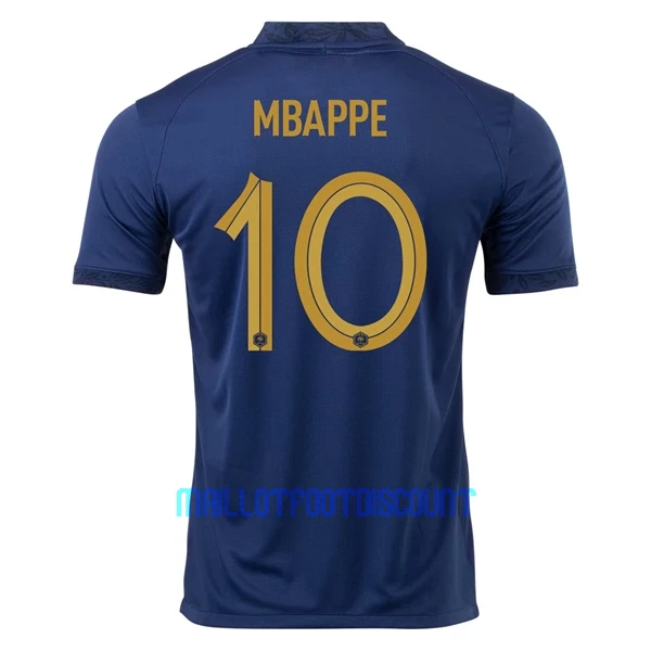 Maillot De Foot France Kylian Mbappé 10 Domicile Coupe du Monde 2022