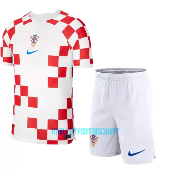 Kit De Football Croatie Enfant Domicile Coupe du Monde 2022