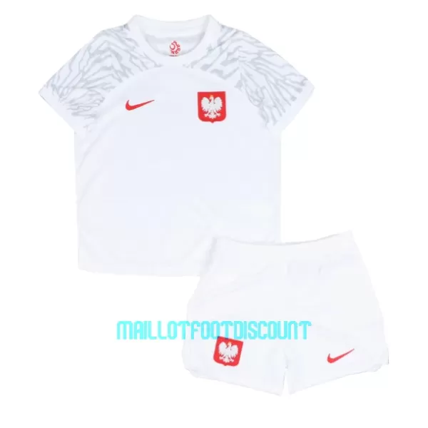 Kit De Football Pologne Enfant Domicile Coupe du Monde 2022