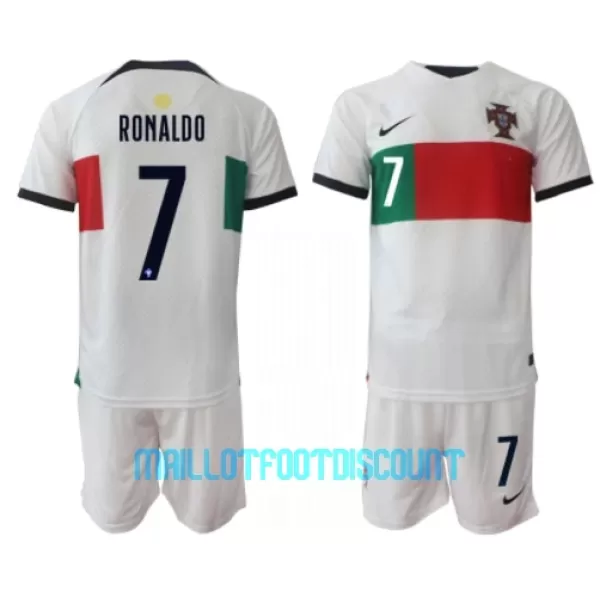 Kit De Football Portugal Cristiano Ronaldo 7 Enfant Extérieur Coupe du Monde 2022