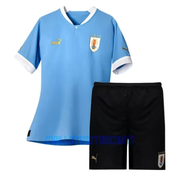 Kit De Football Uruguay Enfant Domicile Coupe du Monde 2022