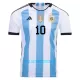 Maillot De Foot Argentine 3 Star Lionel Messi 10 Domicile Coupe du Monde 2022