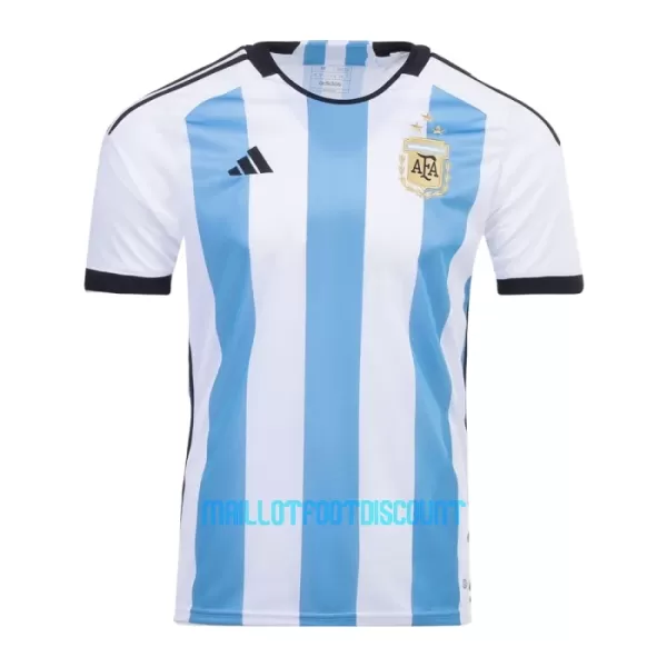 Maillot De Foot Argentine 3 Star Domicile Coupe du Monde 2022