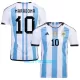 Maillot De Foot Argentine 3 Star MARADONA 10 Domicile Coupe du Monde 2022