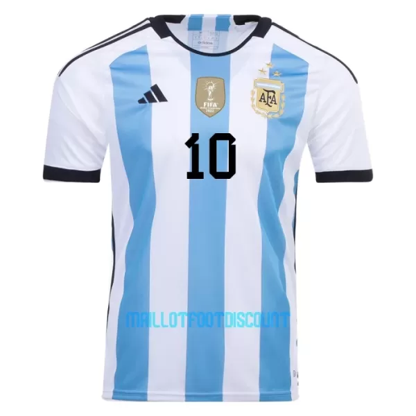 Maillot De Foot Argentine 3 Star MARADONA 10 Domicile Coupe du Monde 2022