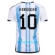 Maillot De Foot Argentine 3 Star MARADONA 10 Domicile Coupe du Monde 2022