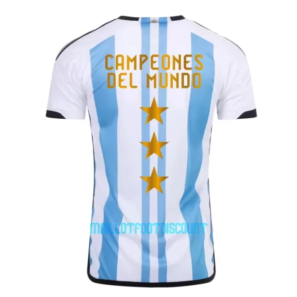 Maillot De Foot Champions Argentine 3 Star Domicile Coupe du Monde 2022