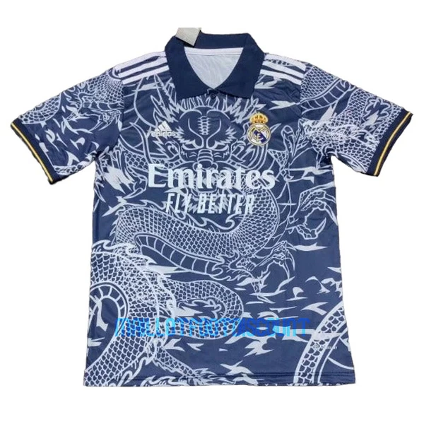 Maillot De Foot Real Madrid Dark 23/24 Dragon Bleu - Spécial