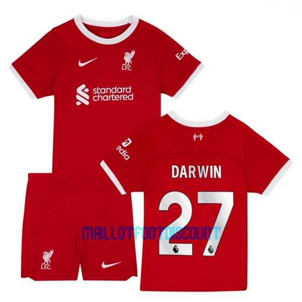 Kit De Football Liverpool Darwin Núñez 27 Enfant Domicile 23/24