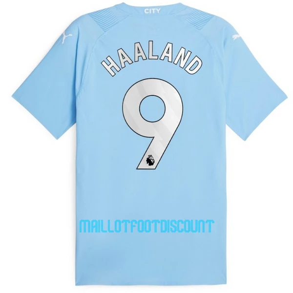 Kit De Football Manchester City Erling Haaland 9 Enfant Domicile 23/24