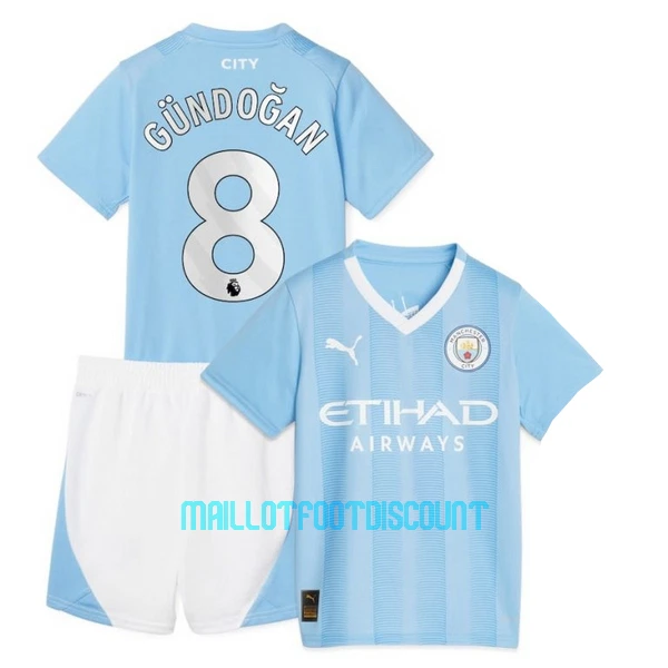 Kit De Football Manchester City Ilkay Gündogan 8 Enfant Domicile 23/24