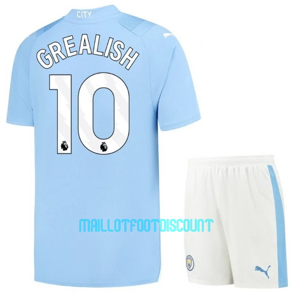 Kit De Football Manchester City Jack Grealish 10 Enfant Domicile 23/24