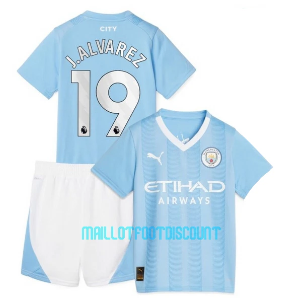 Kit De Football Manchester City Julián Álvarez 19 Enfant Domicile 23/24