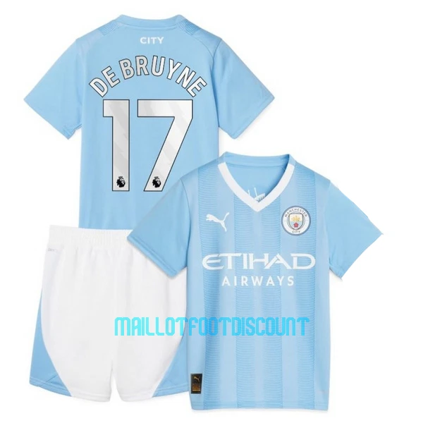 Kit De Football Manchester City Kevin De Bruyne 17 Enfant Domicile 23/24