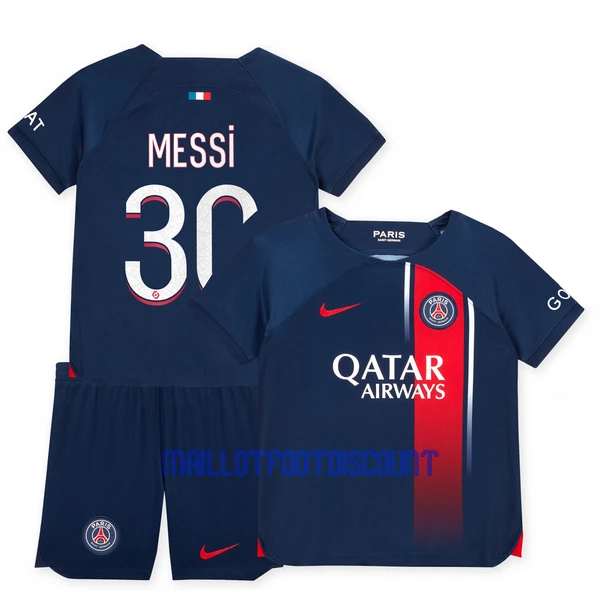 Kit De Football Paris Saint-Germain Lionel Messi 30 Enfant Domicile 23/24