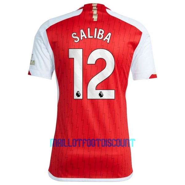 Maillot De Foot Arsenal Saliba 12 Domicile 23/24