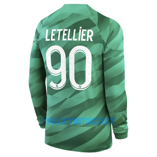 Maillot De Foot Gardien Paris Saint-Germain Letellier 90 Domicile 23/24 Manches Longues