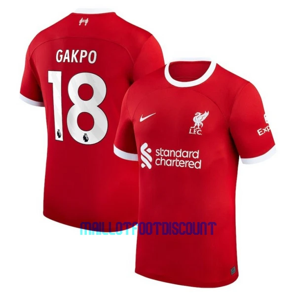 Maillot De Foot Liverpool Cody Gakpo 18 Domicile 23/24