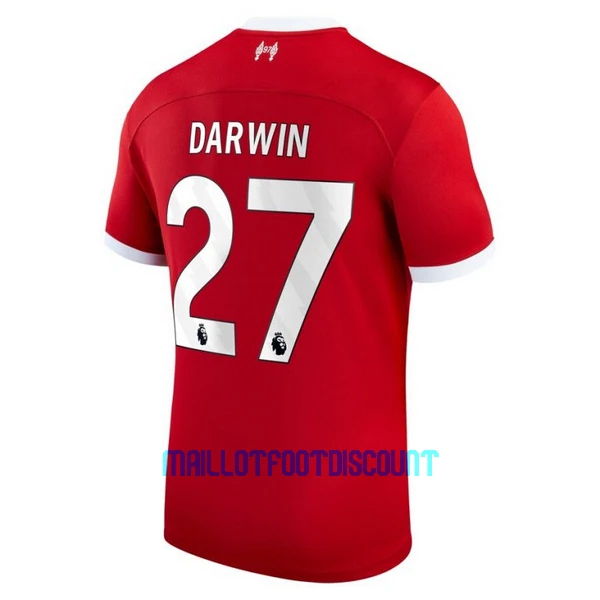 Maillot De Foot Liverpool Darwin Núñez 27 Domicile 23/24