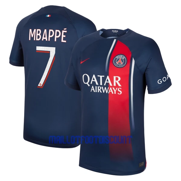 Maillot De Foot Paris Saint-Germain Kylian Mbappé 7 Domicile 23/24