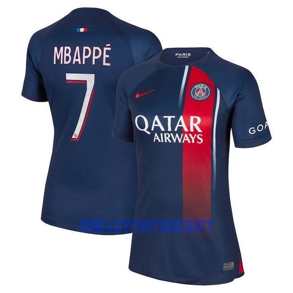 Maillot De Foot Paris Saint-Germain Kylian Mbappé 7 Femme Domicile 23/24