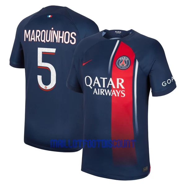 Maillot De Foot Paris Saint-Germain Marquinhos 5 Domicile 23/24