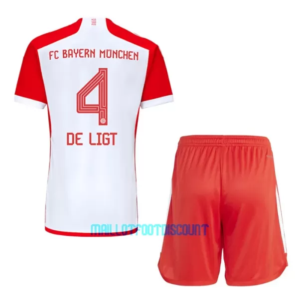 Kit De Football FC Bayern Munich Matthijs de Ligt 4 Enfant Domicile 23/24