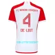 Kit De Football FC Bayern Munich Matthijs de Ligt 4 Enfant Domicile 23/24