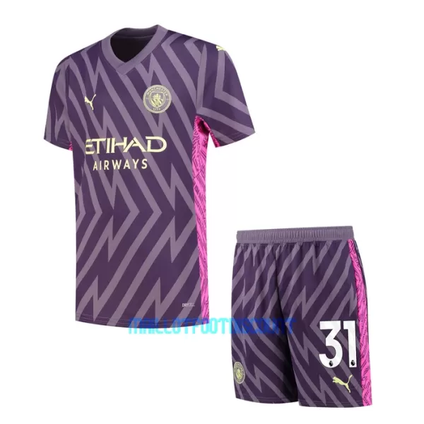 Kit De Football Gardien Manchester City Ederson Moraes Enfant Extérieur 23/24