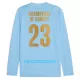 Maillot De Foot Manchester City Champions of Europe Domicile 23/24 Manches Longues