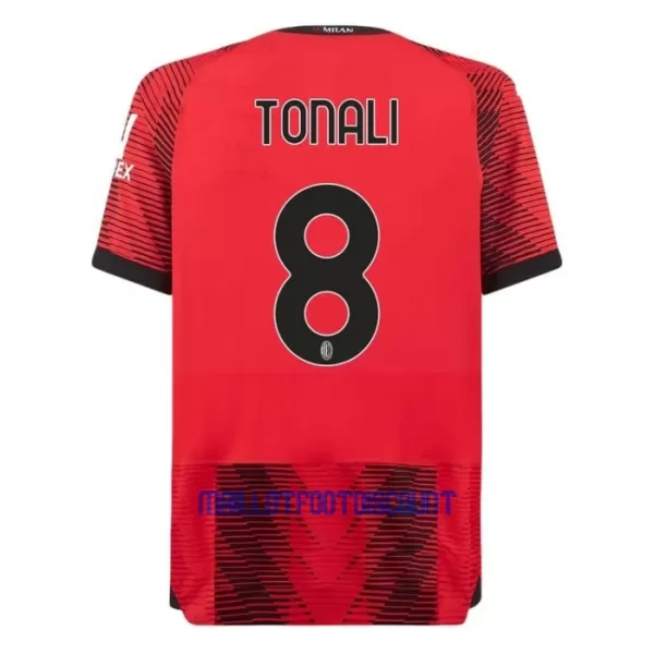 Maillot De Foot Milan AC Tonali 8 Domicile 23/24