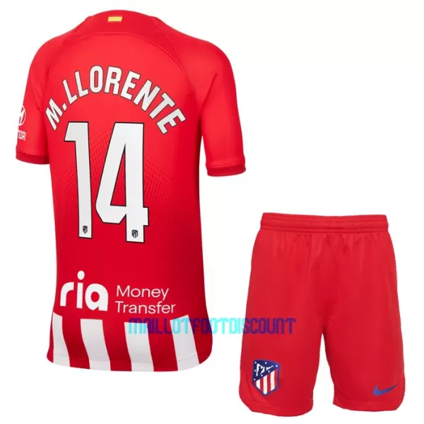 Kit De Football Atlético Madrid M. Llorente 14 Enfant Domicile 23/24