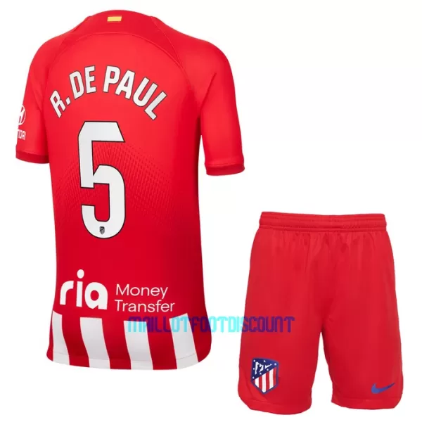 Kit De Football Atlético Madrid Rodrigo de Paul 5 Enfant Domicile 23/24