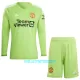 Kit De Football Gardien Manchester United Enfant Domicile 23/24 Manches Longues