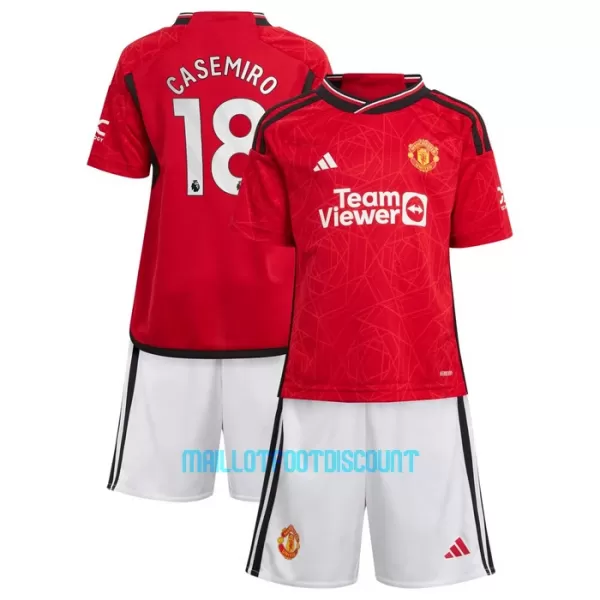 Kit De Football Manchester United Casemiro 18 Enfant Domicile 23/24