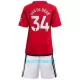 Kit De Football Manchester United Donny Van de Beek 34 Enfant Domicile 23/24