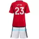 Kit De Football Manchester United Luke Shaw 23 Enfant Domicile 23/24