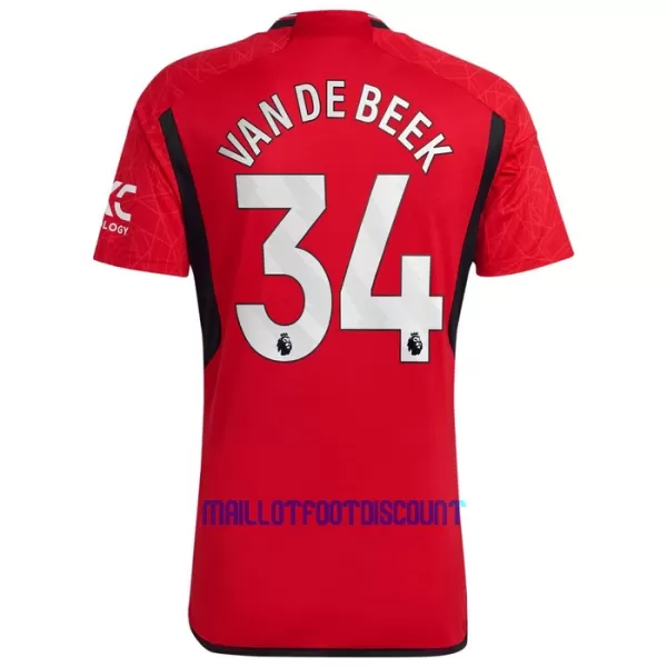 Maillot De Foot Manchester United Donny Van de Beek 34 Domicile 23/24