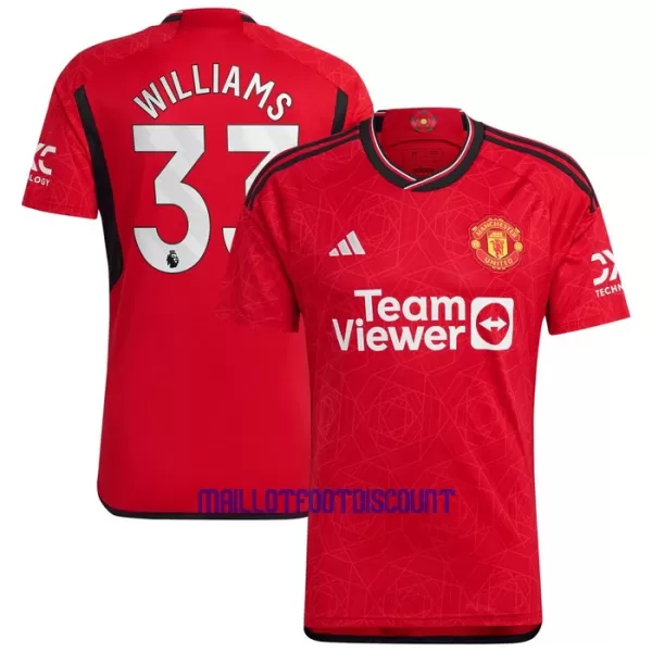 Maillot De Foot Manchester United Williams 33 Domicile 23/24