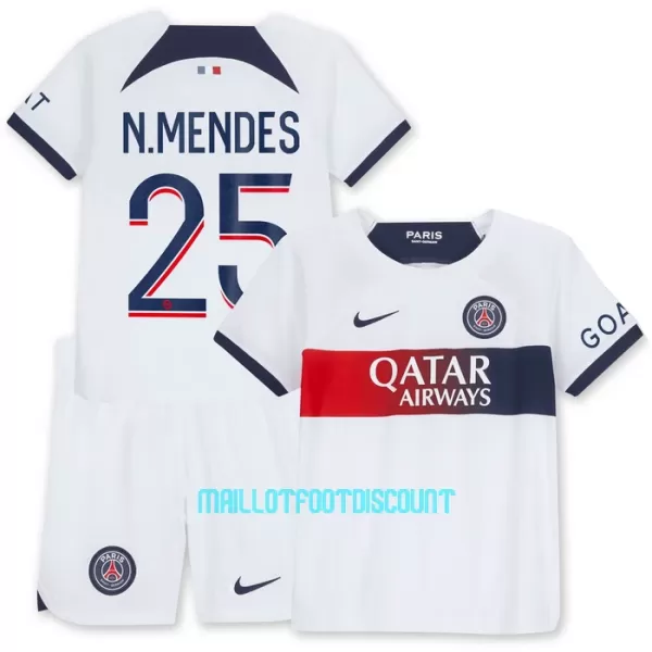 Kit De Football Paris Saint-Germain N.Mendes 25 Enfant Extérieur 23/24