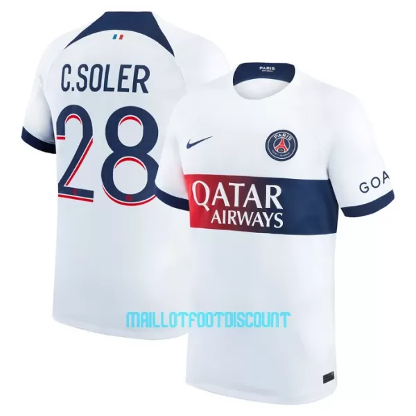 Maillot De Foot Paris Saint-Germain C. Soler 28 Extérieur 23/24