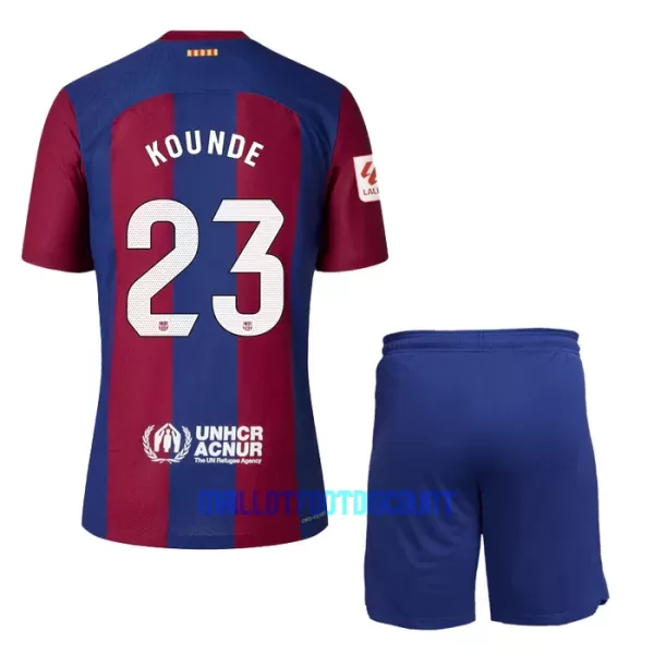 Kit De Football FC Barcelone Kounde 23 Enfant Domicile 23/24