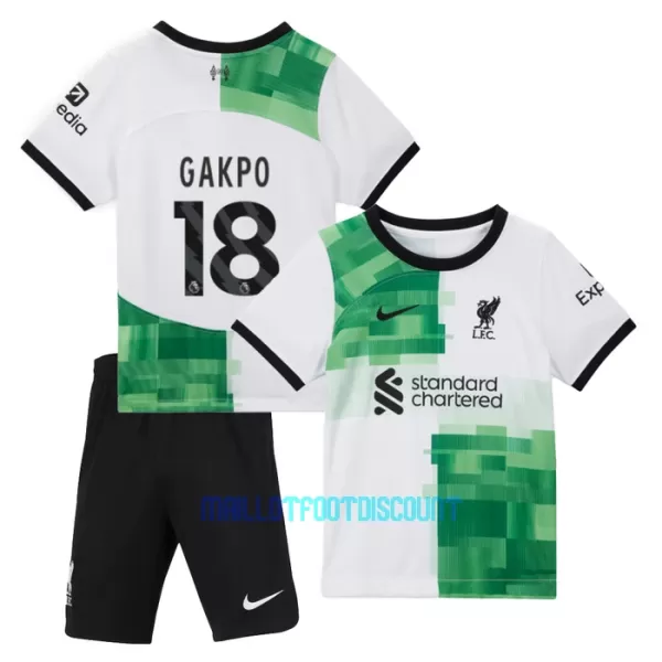 Kit De Football Liverpool Cody Gakpo 18 Enfant Extérieur 23/24