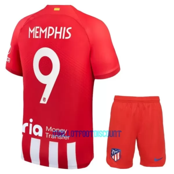 Kit De Football Atlético Madrid Memphis Depay 9 Enfant Domicile 23/24