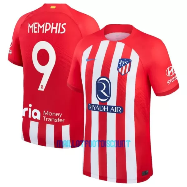 Maillot De Foot Atlético Madrid Memphis Depay 9 Domicile 23/24