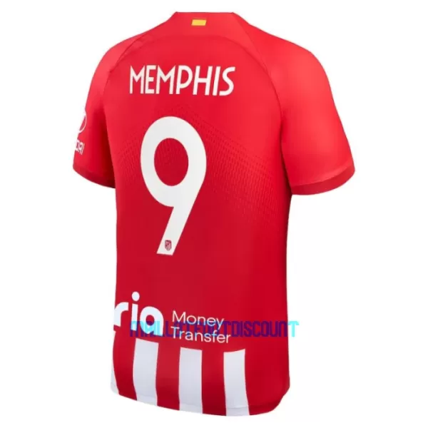 Maillot De Foot Atlético Madrid Memphis Depay 9 Domicile 23/24